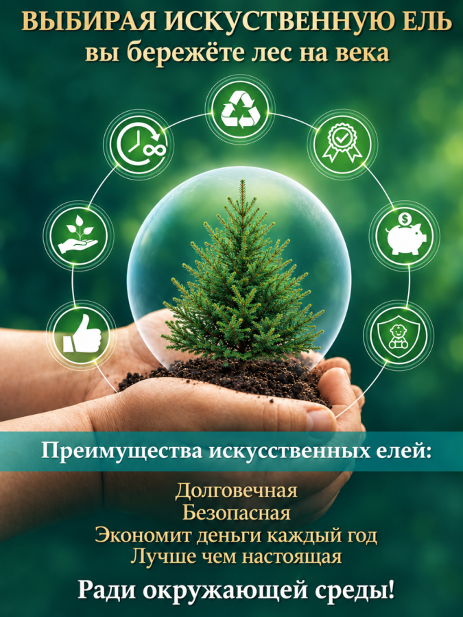 Ель искусственная Царь Елка Балтийская 220 см
