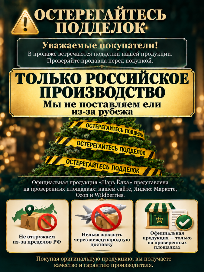 Гирлянда хвойная Альтаир кристальный с ягодами и шишками 200 см